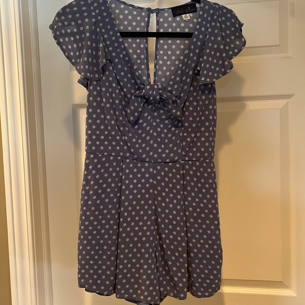 Cap sleeve Polkadot Romper